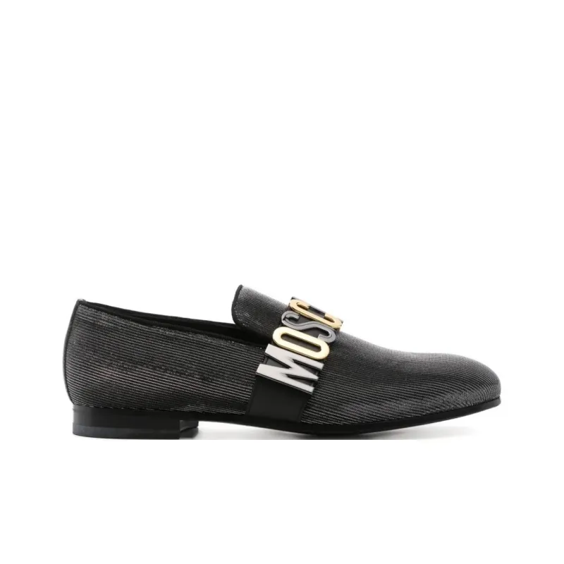 MOSCHINO Lure Loafers Men's Black-1