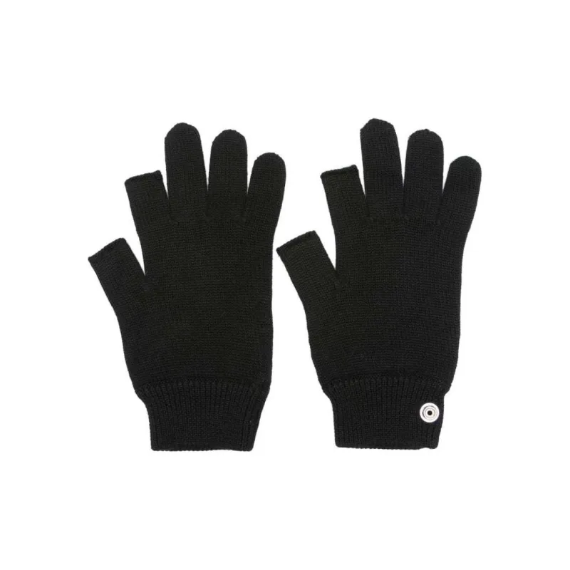 RICK OWENS Fingerless Cashmere Gloves-0