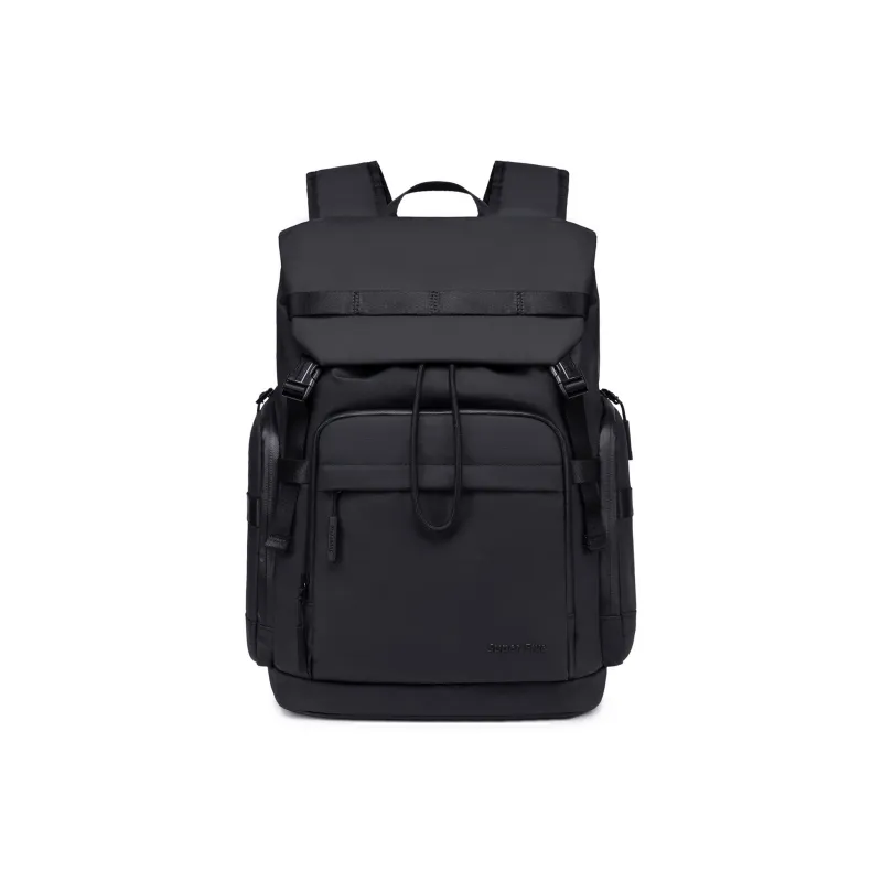 Super Five Polyester/Oxford/Water Resistant Backpack Unisex Multicolor/Ecru/Black/Gray-10