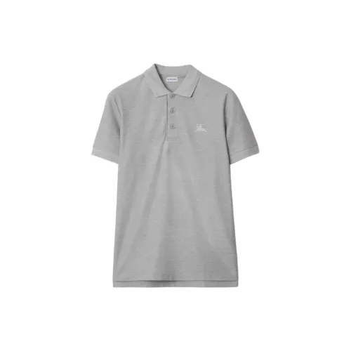 Burberry Polo Shirts Men Gray