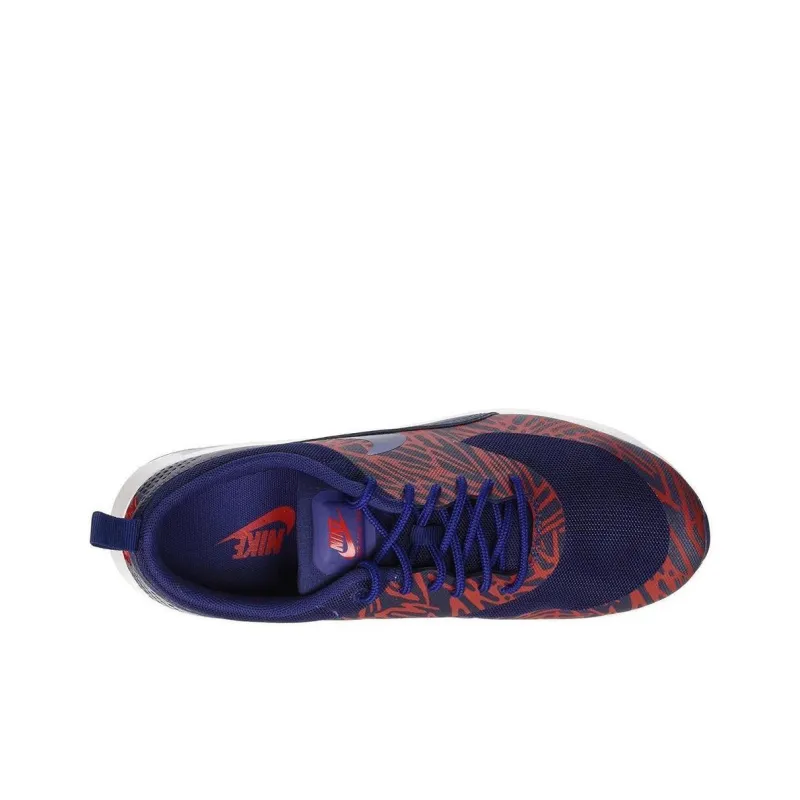 Nike Air Max Thea Anti-Slip Wear-Resistant Low-Top Casual Running Shoes Women's Blue Red-2