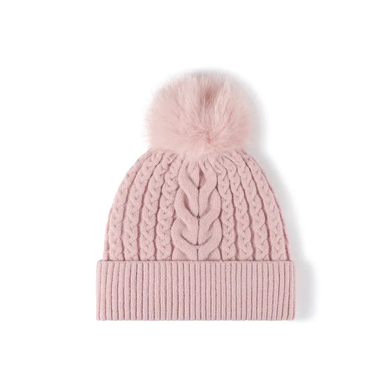 Lanza Faux Rabbit Fur Beanies Unisex-0
