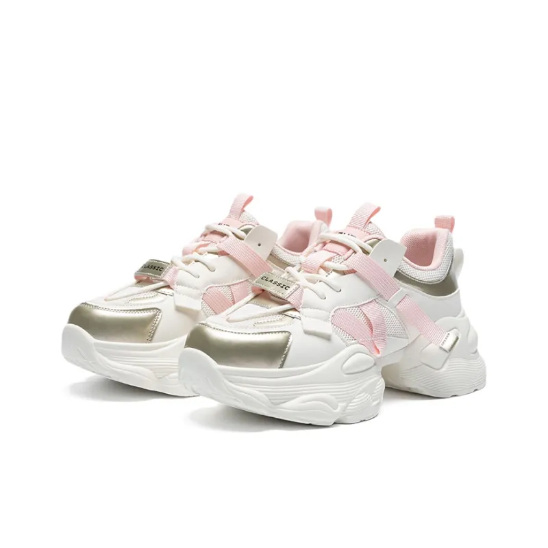 ZHR Sparkling Galaxy Cushioning Breathable Low-Top Chunky Sneakers Women's-24