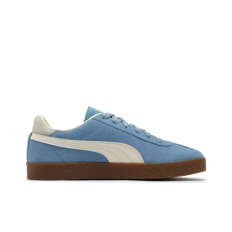 PUMA Club Anti Slip Wear Resistant Low Top Skateboard Shoes Unisex Blue White-1