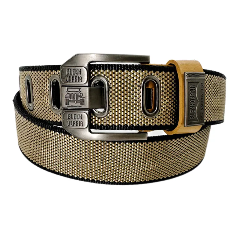 FUO Canvas Pin Buckle Outdoor Jeans With Extended Length Thickened Tactical Belts Unisex Width: 3.8cm-1