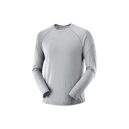 SALOMON CROSS RUN T-Shirts Men Silver