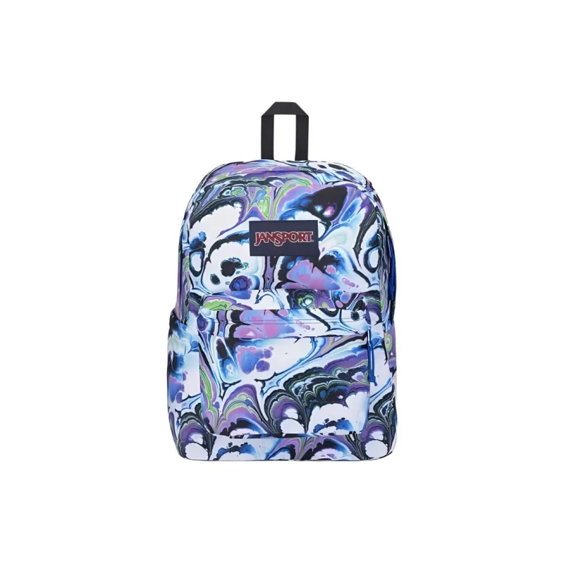 JanSport Polyester Backpack Regular Unisex Blue Purple-0