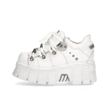 NEW ROCK Low-Top Casual Shoes Unisex White