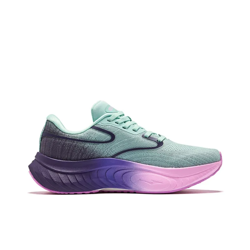 Erke Cushioning Low-Top Running Shoes Women's Azure Night Purple-1