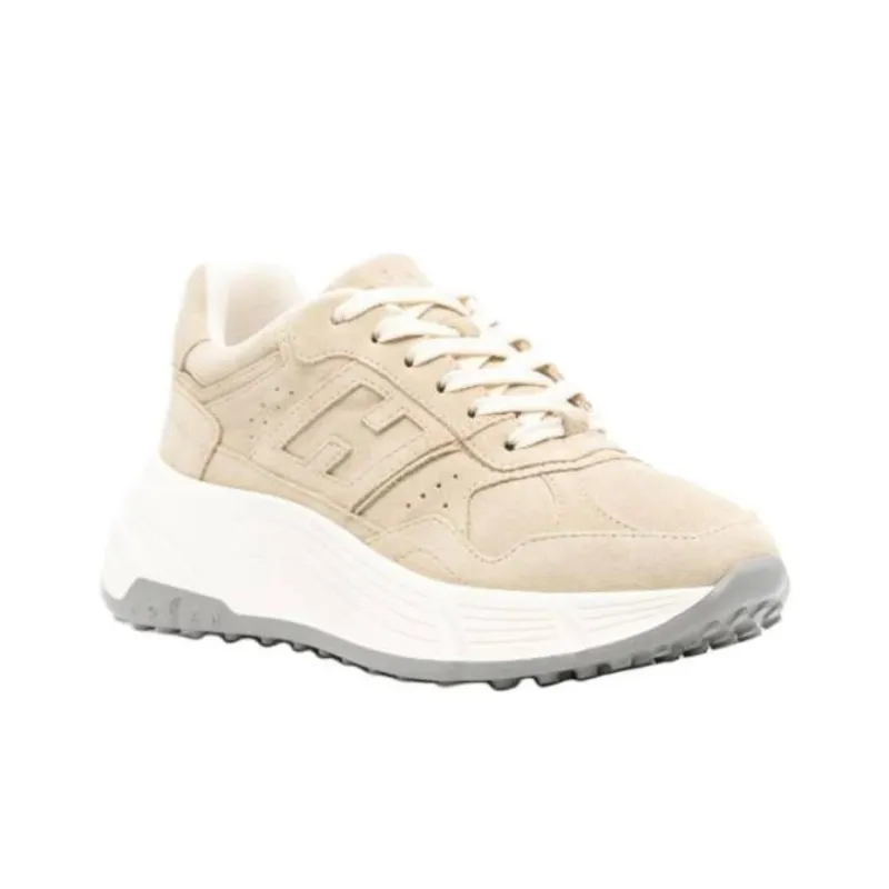 HOGAN H669 Low Top Casual Shoes Women's Beige-2