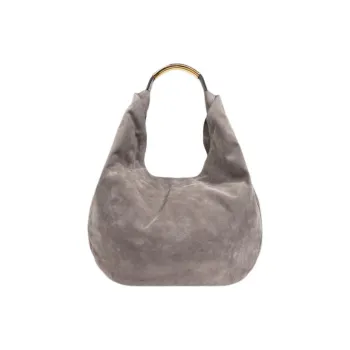 MOSCHINO Suede One Shoulder Handbags Women's Gray