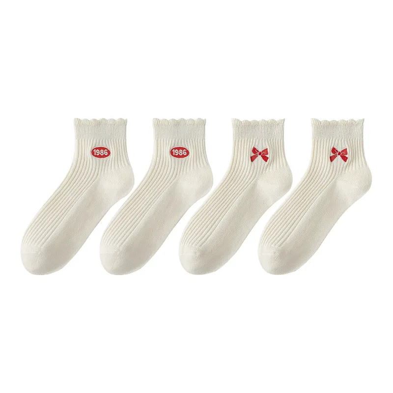 XXLLG Ankle Socks Women's 4 Pack-7