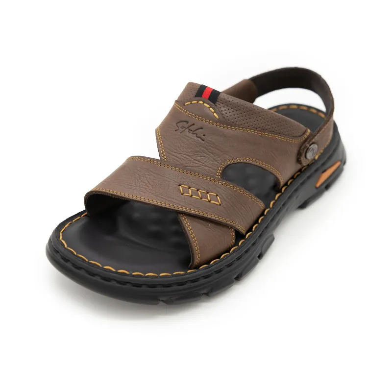 Satchi Beach Sandals Men's Coffee-1