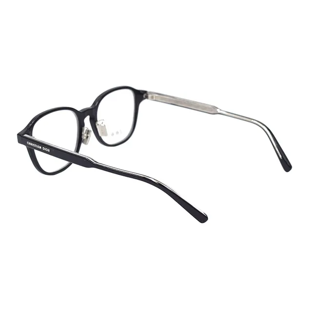 DIOR Round Eyeglass Frames Men's Black-2