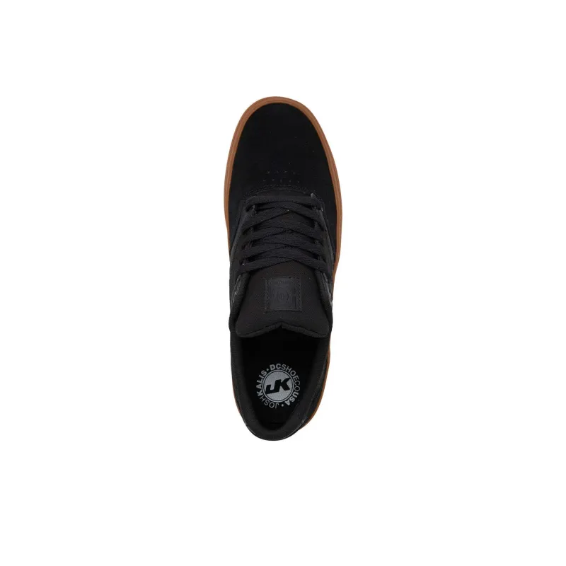 DC Shoes Slip Resistant Shock Absorbers Low Top Skateboard Shoes Men's Black-3