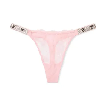 Victoria's Secret Very Sexy Shine Strap Rose Lace Thong Panty / P B Underpants Women's 1 Pack Pink