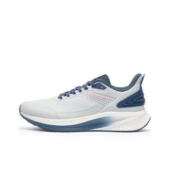 361° Feng Yi Anti Slip Wear Resistant Low Top Casual Running Shoes Men's Gray Blue