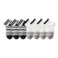 3 Black Stripes+4 White