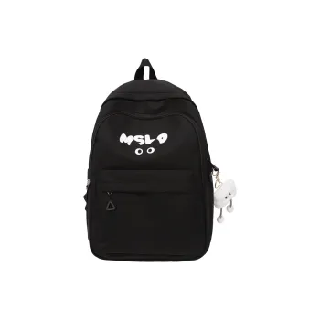 Deli Bear Nylon Backpack Regular Unisex Black/White/Blue/Yellow/Pink