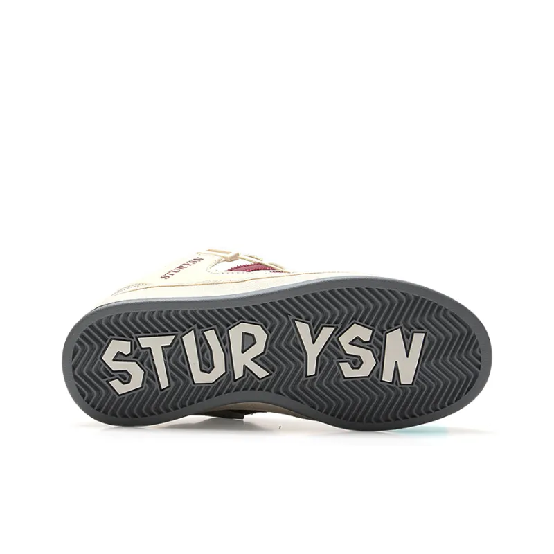 STUR YSN Wear resistant And Lightweight Low Top Skateboard Shoes Unisex Beige-6