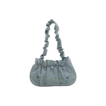 Barang Bear Denim Shoulder Bag Women's Multicolor