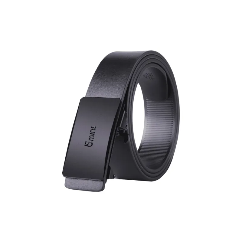 15 MINS Cow Split Leather Belts Men's Width 3.3cm-1