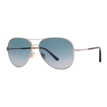 TOM FORD Metal Aviator Sunglasses Men's Gold
