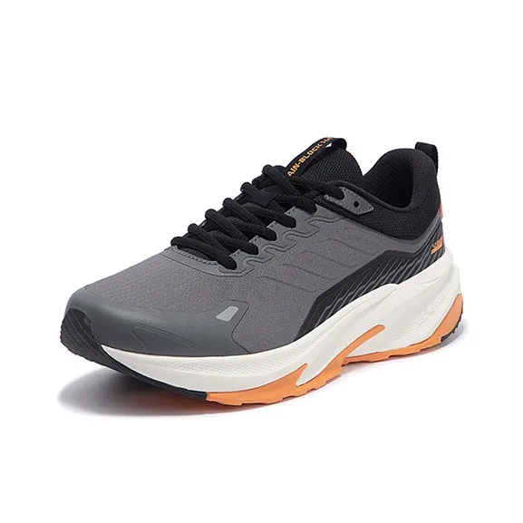361° Rain Screen Anti Slip Wear Resistant Low Top Casual Running Shoes Men's Gray-1