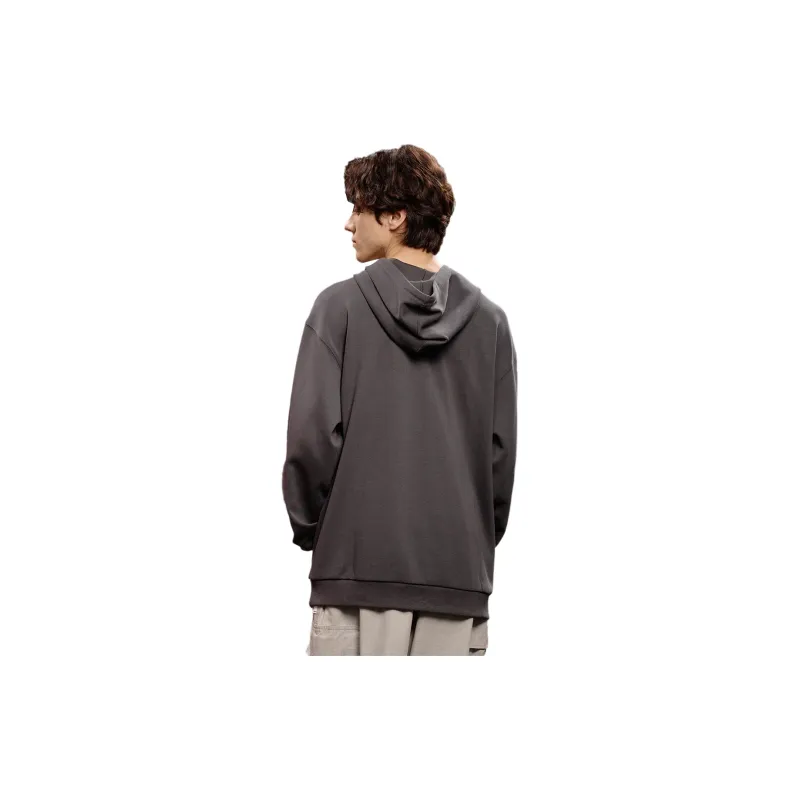 Tonlion Sweatshirts Men Charcoal Gray-1