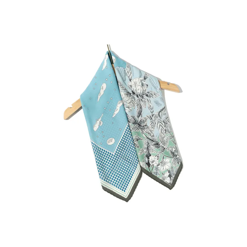 Shanghai Story 100% Mulberry Silk Silk Scarves Women's Spring Mountain In Sight Gift Box Set-14