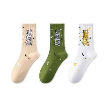 MADALLO Mid Calf Socks Men's 3 Pack Multicolor