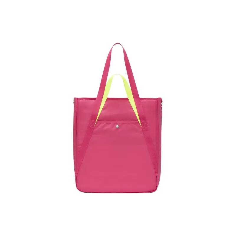 Nike Polyester Tote Bag Shopping Bag Shoulder Bag Handbag Unisex Jade Pom Pink With Neon Pink Accents-3