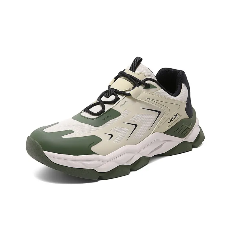 Jeep Anti Slip Wear Resistant Breathable Lightweight Low Top Trekking Shoes Men's Sand-2