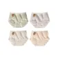 F Set-Light Oxygen Cotton-White+Blue+Nude Pink+Green (4 Pack)