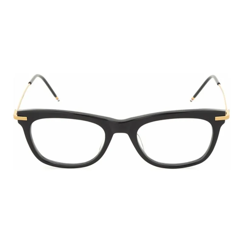 THOM BROWNE· Titanium Acetate Rectangular Eyeglass Frames Unisex Black-1