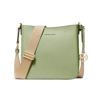 MICHAEL KORS Jet Set Coated Canvas Messenger Bag, Shoulder Bag, Crossbody Bag, Handbag Small Size Women's Fruit Green