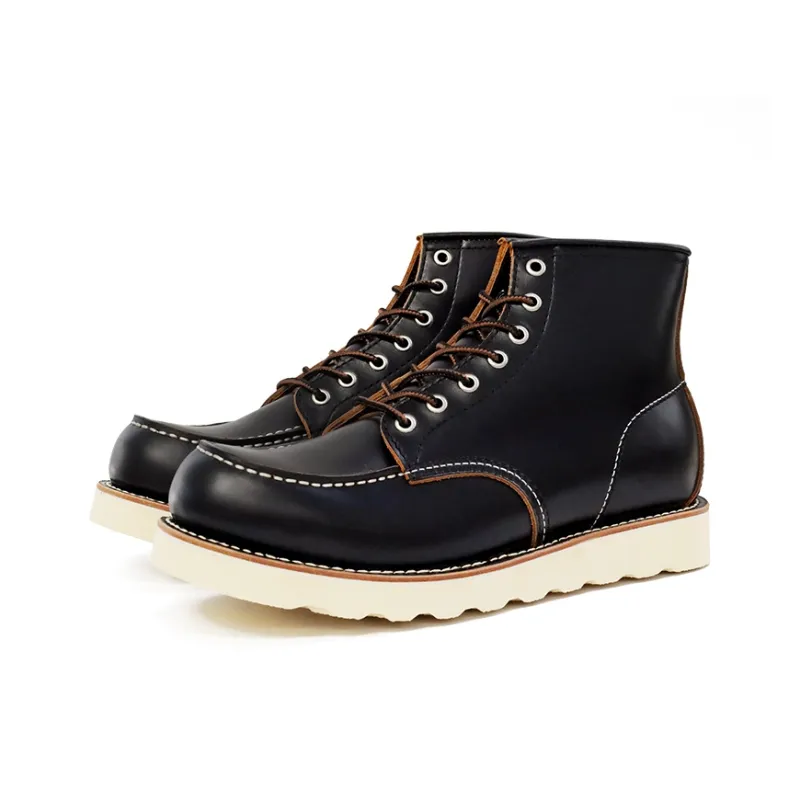 ROCKEY BAND Classic 875 Work Boots Durable Breathable Coverage High Top Outdoor Shoes Men's Black-3