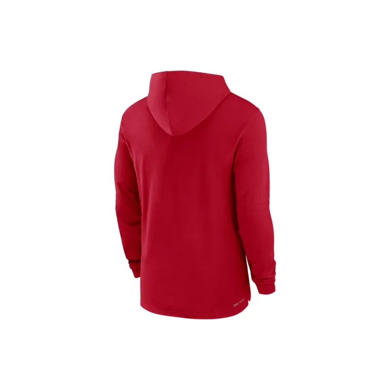 Nike Ohio State Buckeyes Sideline Men's Nike Dri FIT College Long Sleeve Hooded Top-1