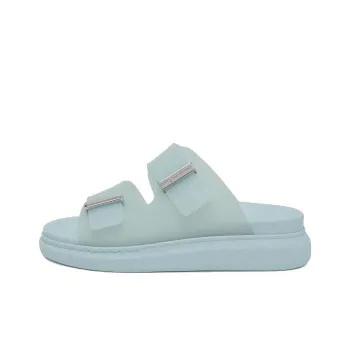 Alexander McQueen Hybrid Slides 'Powder Blue Silver' Women's
