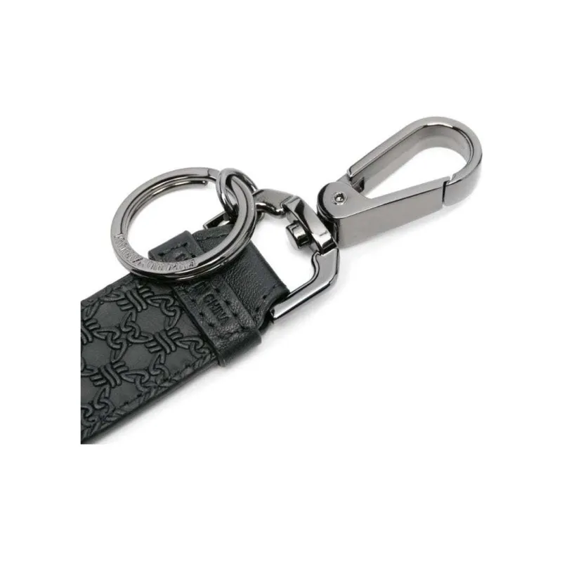 EMPORIO ARMANI Logo-plaque Keyring-2