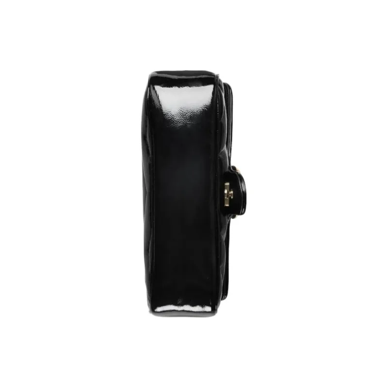 GUCCI GG Marmont Logo Leather Small Shoulder Bag Women's Black-3