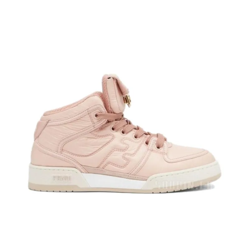FENDI Logo Embossed High Top Sneakers Women's-1
