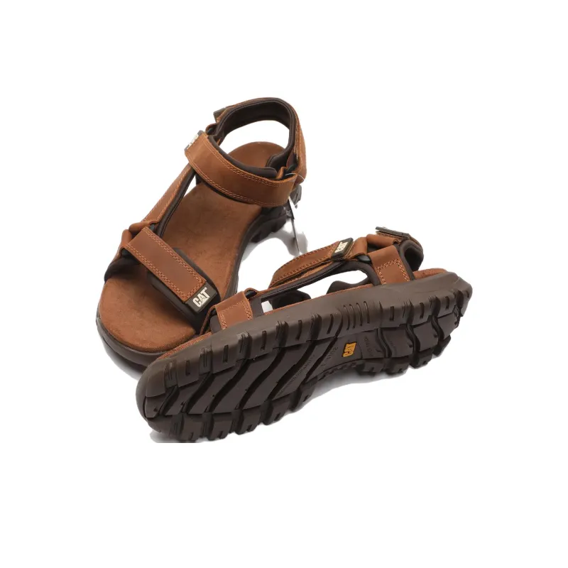 CAT Beach Sandals Men Brown-2
