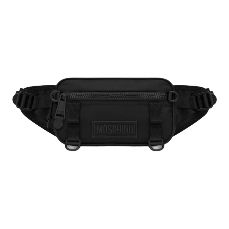 MOSCHINO Logo Patch Belt Bag-0