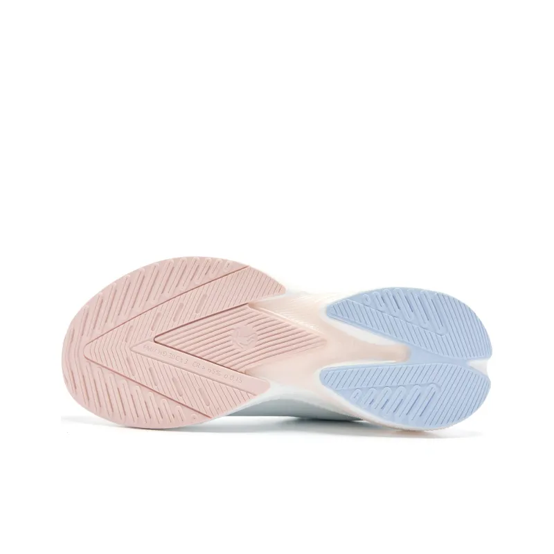 QIAODAN Rain Swallow 4.0 Running Shoes Women's Low Top Ivory/Rain Blue-4