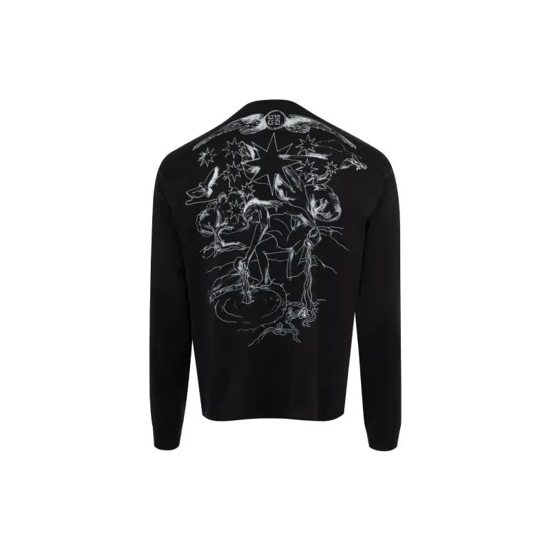 Givenchy Boxy Fit Long Sleeve T Shirt-1