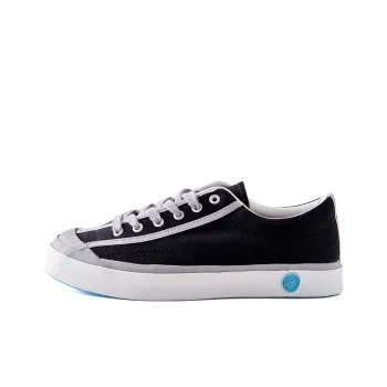 IT'S WEIRD Anti Slip And Wear Resistant Lightweight Low Top Skateboard Shoes Unisex Black Gray Color