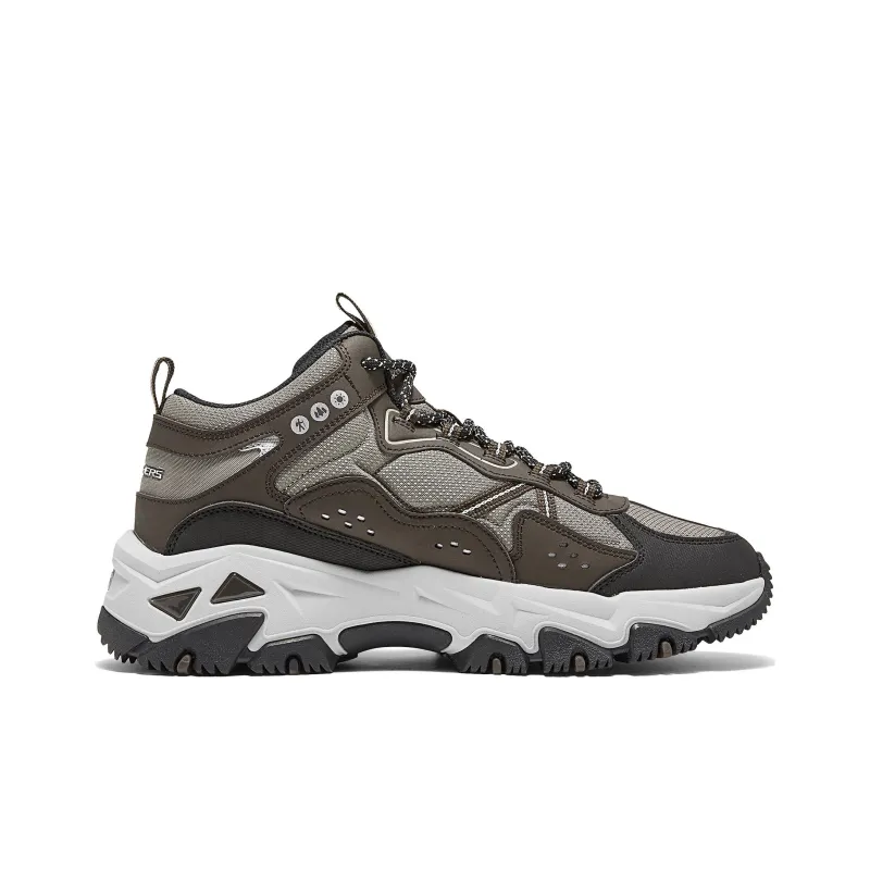 Skechers OUTDOOR MENS Anti Slip Wear Resistant Mid Top Casual Shoes Men's Brown Black-1