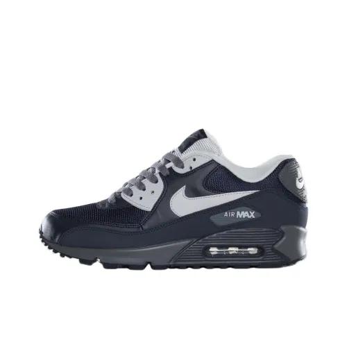 Nike Air Max 90 Casual Shoes Men Low-Top Black/Blue