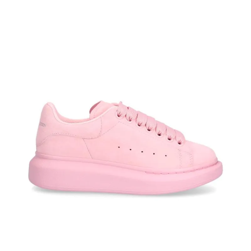 Alexander McQueen Low Top Stylish Skateboarding Shoes Women's Pink-2